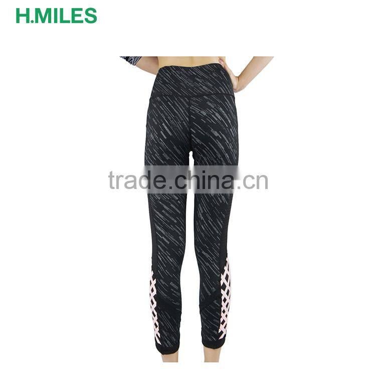 Reflactive female gym tights high waist leggings for women fitness