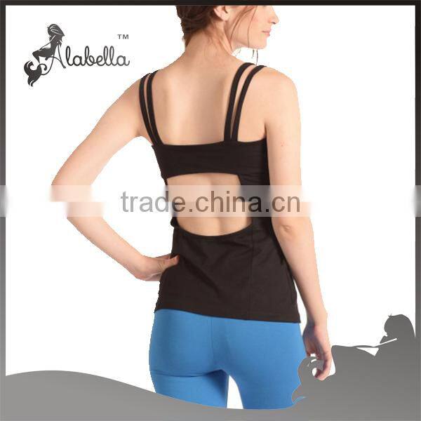 Gymshark fitness wholesale plain black tank top