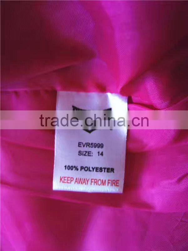 Cheap girl jacket kids winter padded jacket with hood stocklots