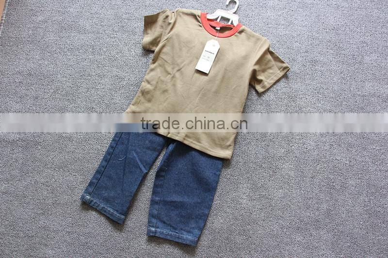 kids garments set child clothing for children 2015