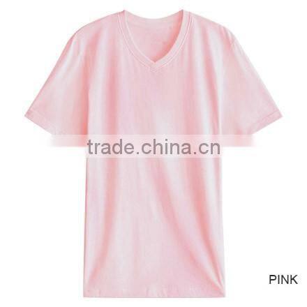 men's v-neck t-shirt , custom 100% cotton v-neck t-shirt wholesale