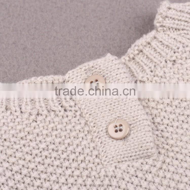 YAKUYIYI Girl Grey Short Sleeve Kitten Pocket Long Sweater