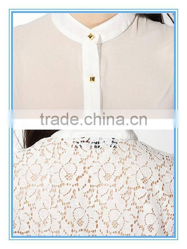 2016 Fashion Lady Sexy See Through Chiffon Sleeveless Blouse