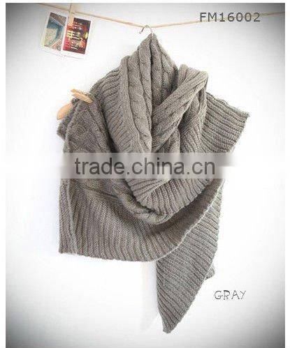 handmade new winter fashion scarf in single layer green color