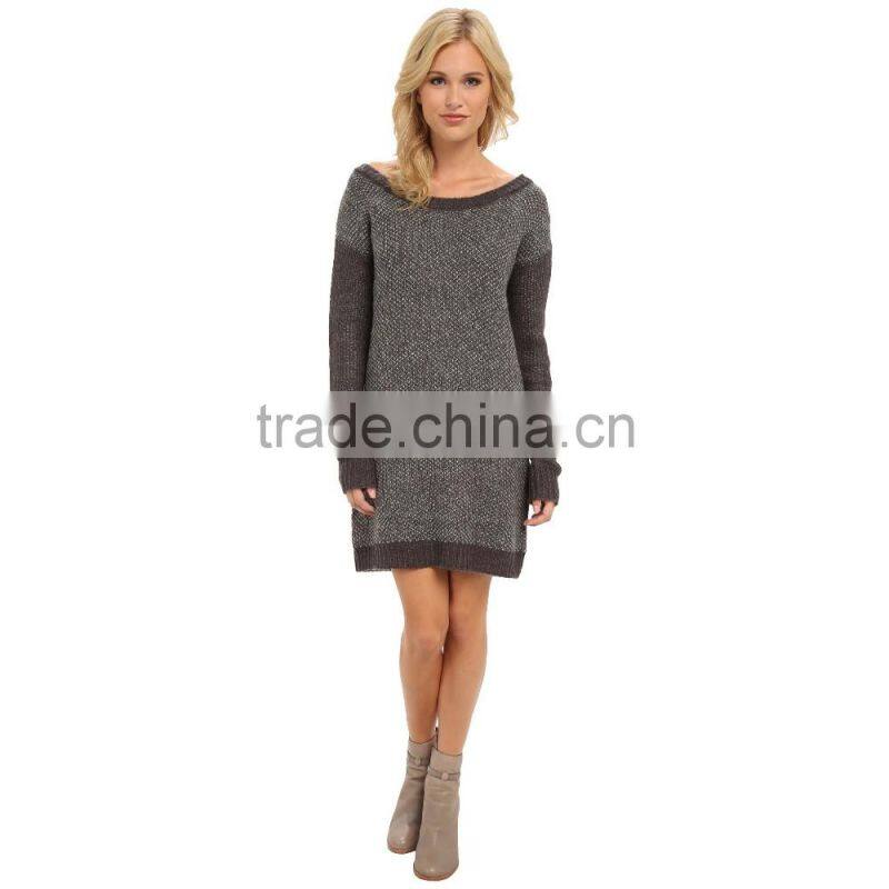 2016 Dress Round Neck Sweater Dress