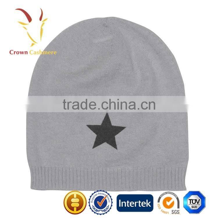 Winter Merino Wool Star Hat Beabie