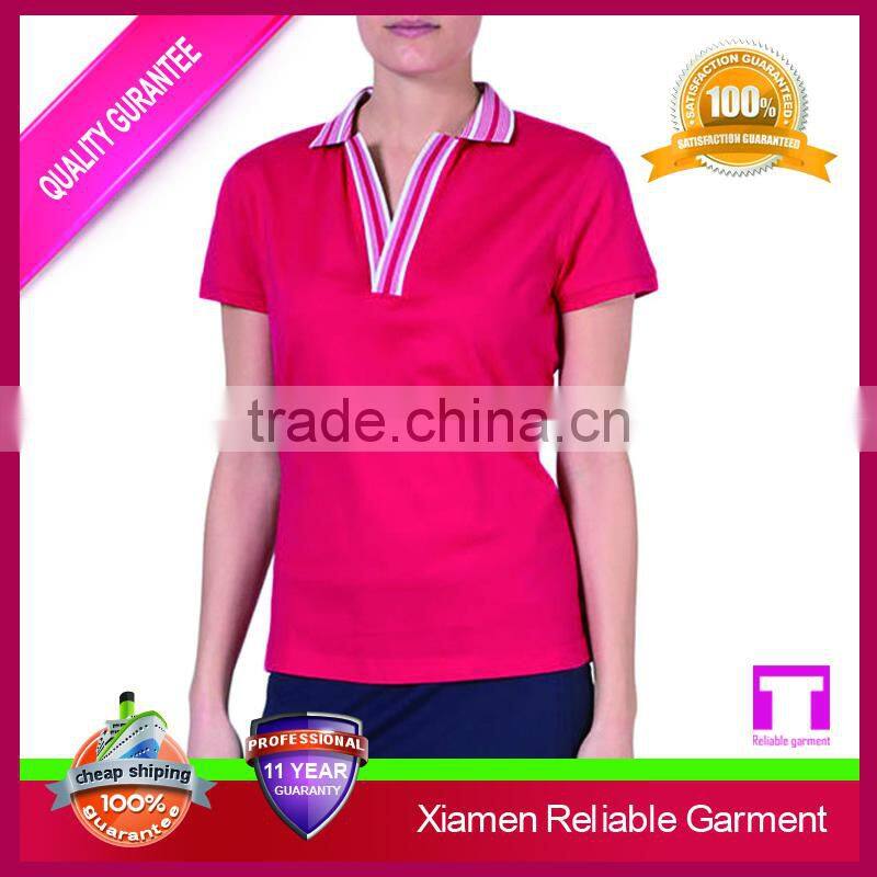high quality wholesale polo t shirt for laday, women brand polo t shirts