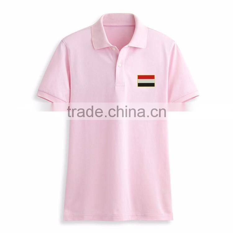 Embroidery Flag Bulk Polo Collar Design 100 Cotton Most Popular Color T-shirt