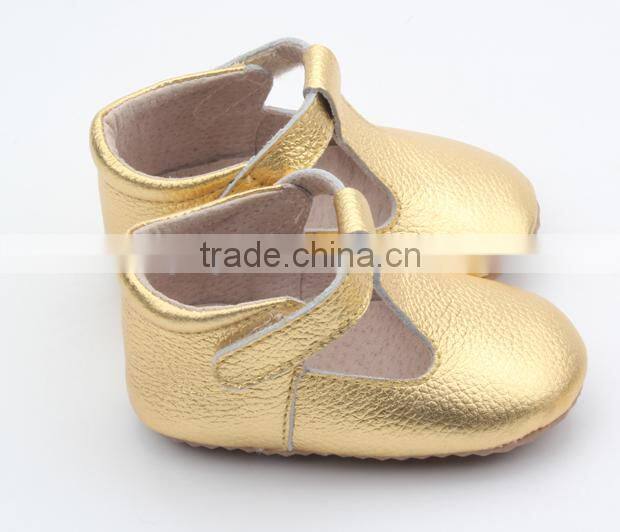 Popular anti-skid handmade soft leather baby shoes