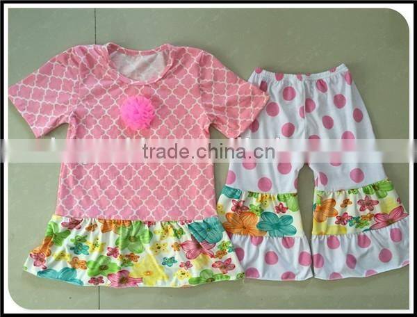 Hot Wholesale Baby Girl Boutique Clothing Girl Easter Spring Bunny Clothes Giggle Moon Remake Girl Kids Spring Clothes