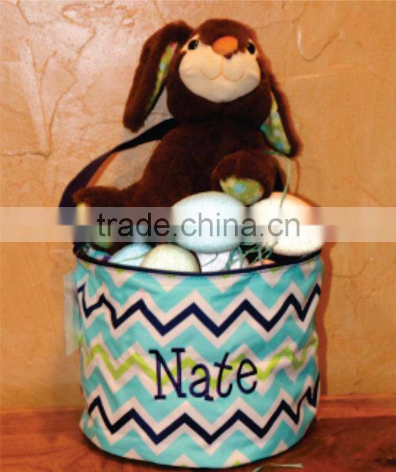 New Personalized Stripe Monogrammed Easter Bucket