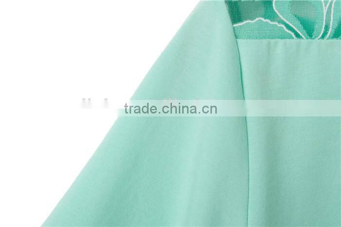 high fashion summer short sleeve lace printed designed crochet top fashion blouses 2015, design short sleeves elegant blouses