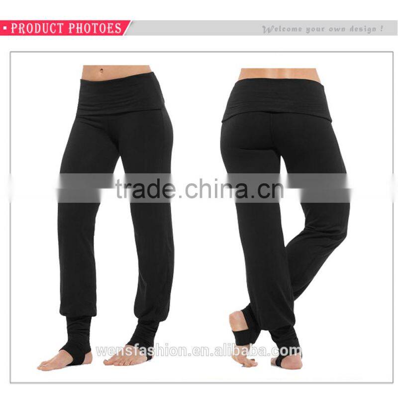 Hot Sale Sports Clothes loose yoga long Pants women sexy sport pants