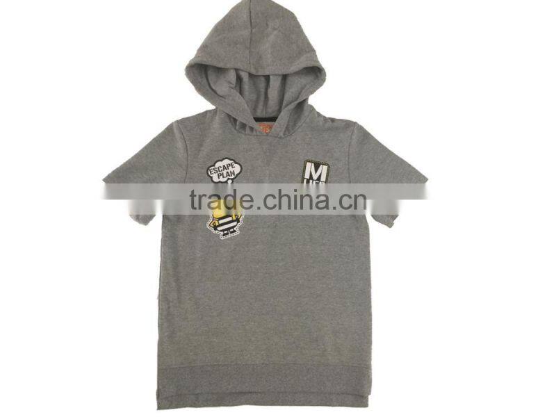 60%cotton40%polyester printing short sleeve sweatshirt