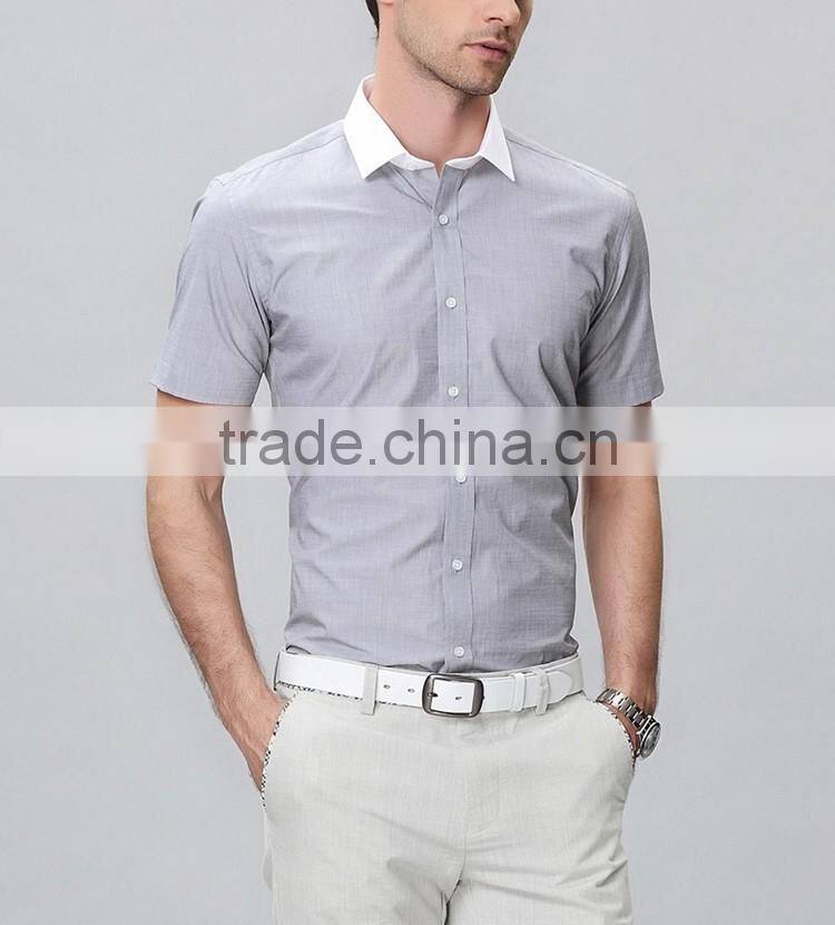 Stylish men t shirts collar contrast cheap fashion t shirts