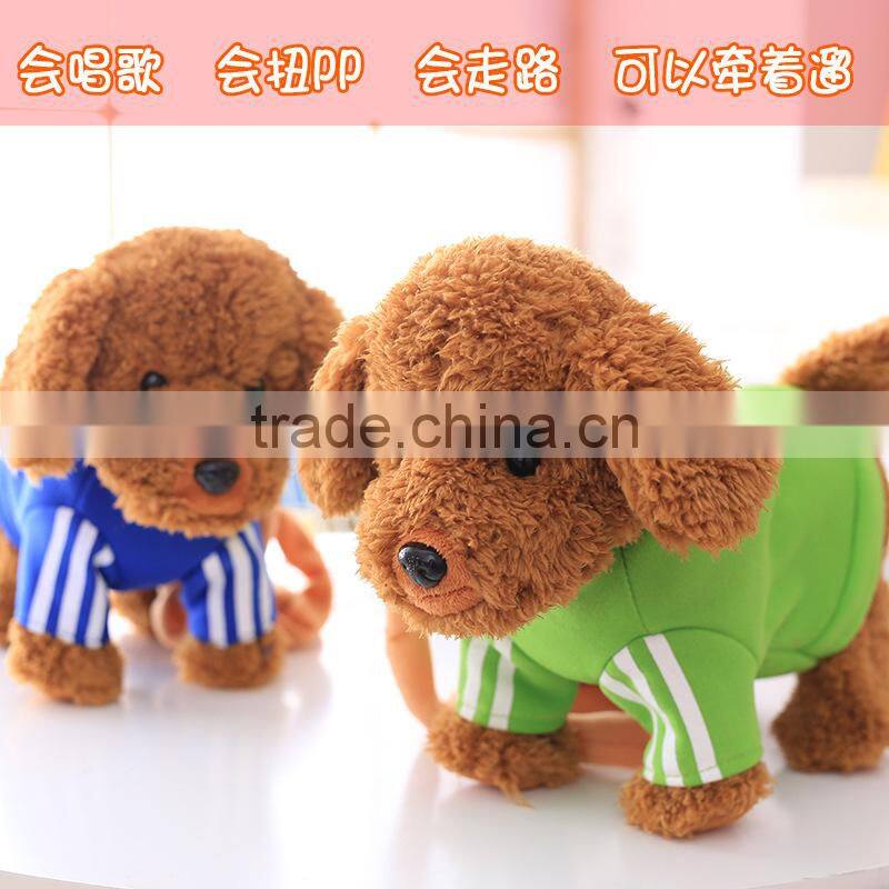 Electronic Cute Plush Dog Working Teddy Dog Toys Wholesale