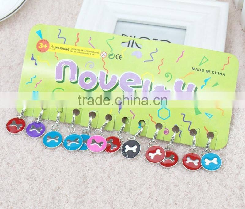 Personalized Engraved Designers Round Bone Pet ID Tag Dog Tag Cat Tag