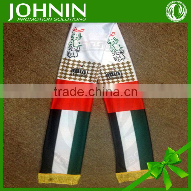 Fast shipping OEM and free AZO high quality UAE Satin scarf