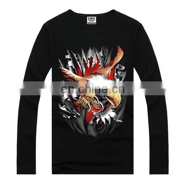 Tiger print 3d animal t-shirts,t-shirts with 3d animal print