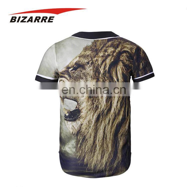 Wuhan Bizarre Sports custom mens fashion shirt baseball jersey with your designs