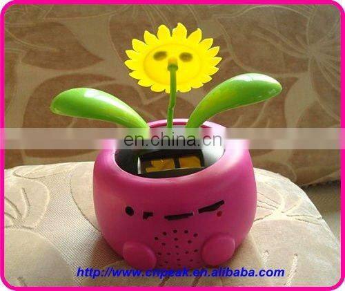 Dancing solar flower with mp3 player