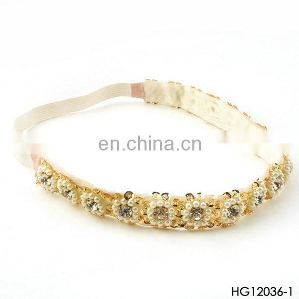 2014 Trend Pearl Crystal Headbands Bridal Hair Accessories