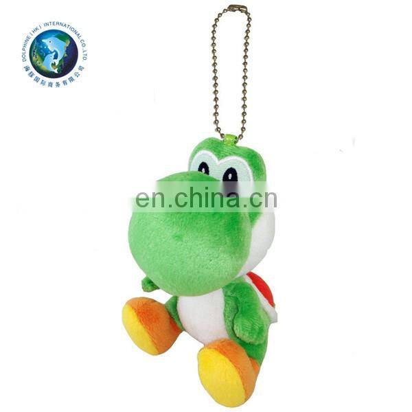 Wholesale Cheap 10CM Plush Mini Dinosaur Toys For Bag Brand LOGO Cute Stuffed Plush Dinosaur Keychain