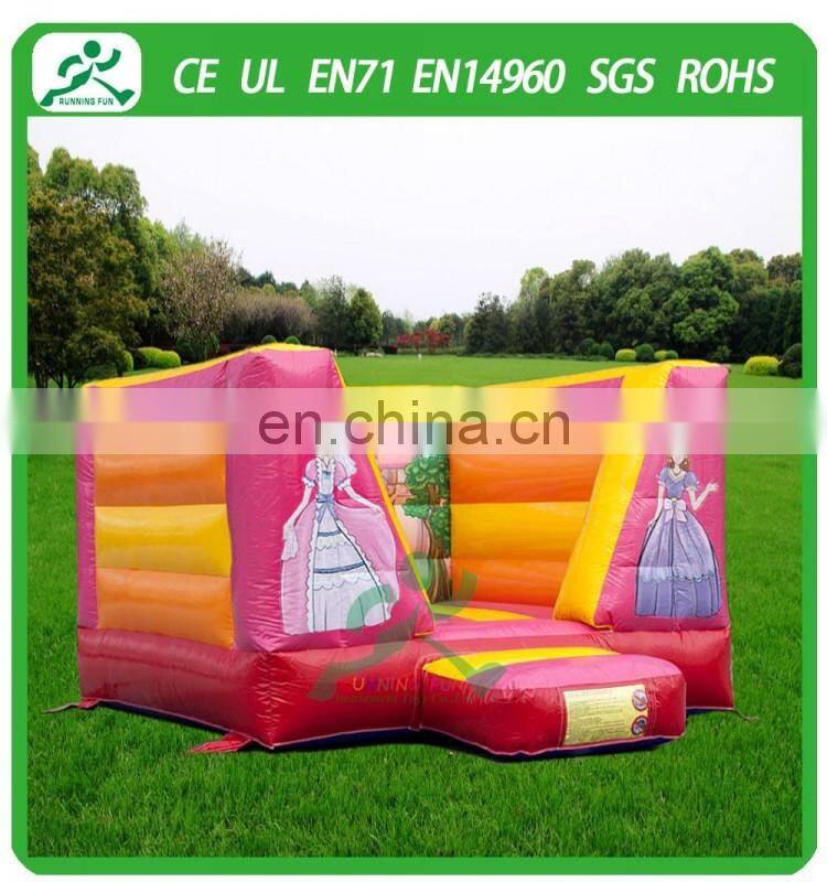 Indoor Mini Inflatable Princess Bouncy House With Roof