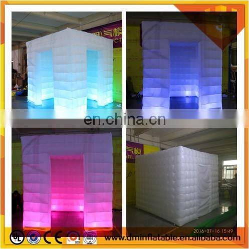 Big inflatable spray booth, shopping mall inflatable photo booth enclosure tent sales