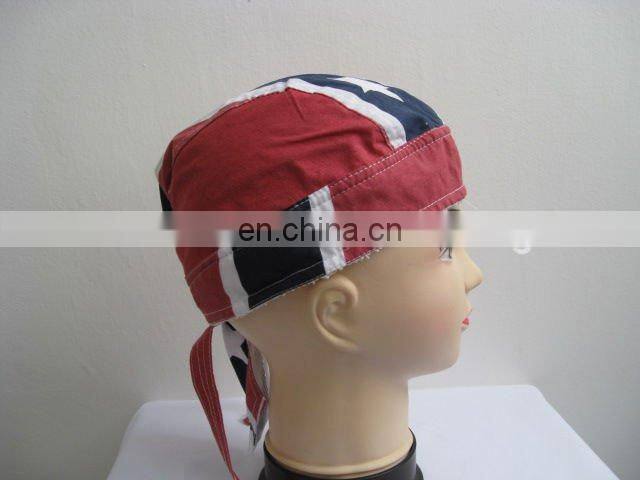 2012 cool printed bandana cap,pirate cap,durag,doo-rag