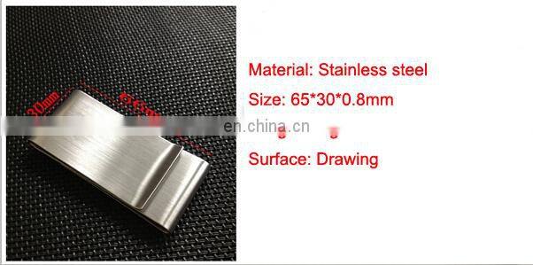 Custom Promotion stainless steel antique money clip