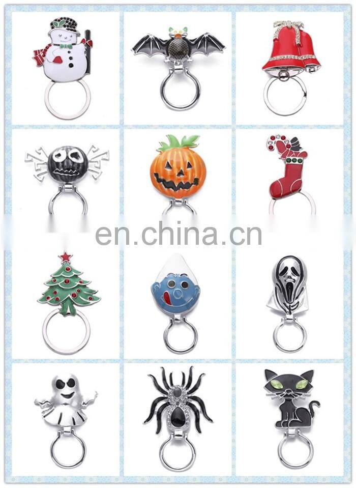 China Wholesale Round Shining Crystal Magnetic Eyeglass Holder Brooch Pins