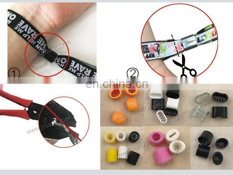 Custom Cheap Festival Woven Wristbands / polyester wristband / Fabric wristbands