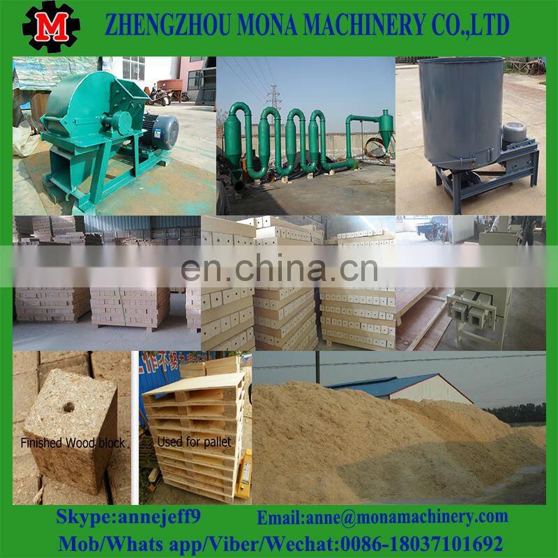 Sawdust recycling wood pallet foot making machine/wood pallet block hot press making machine for sale