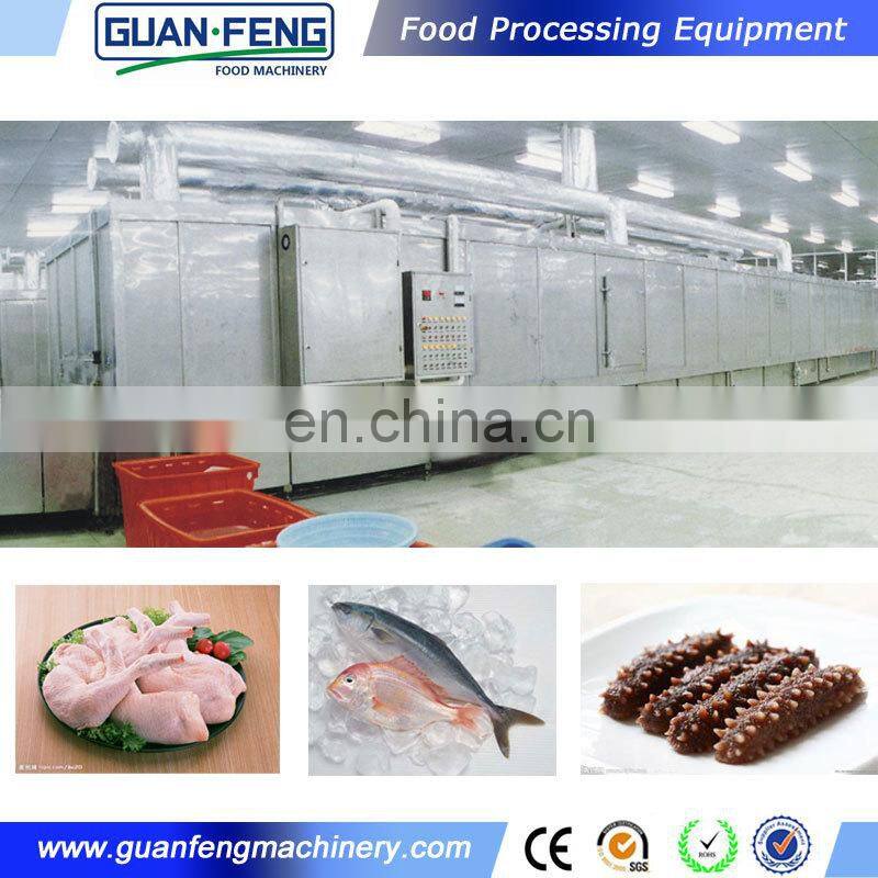 Wholesale price IQF freeze tunnel freezer machine for fish
