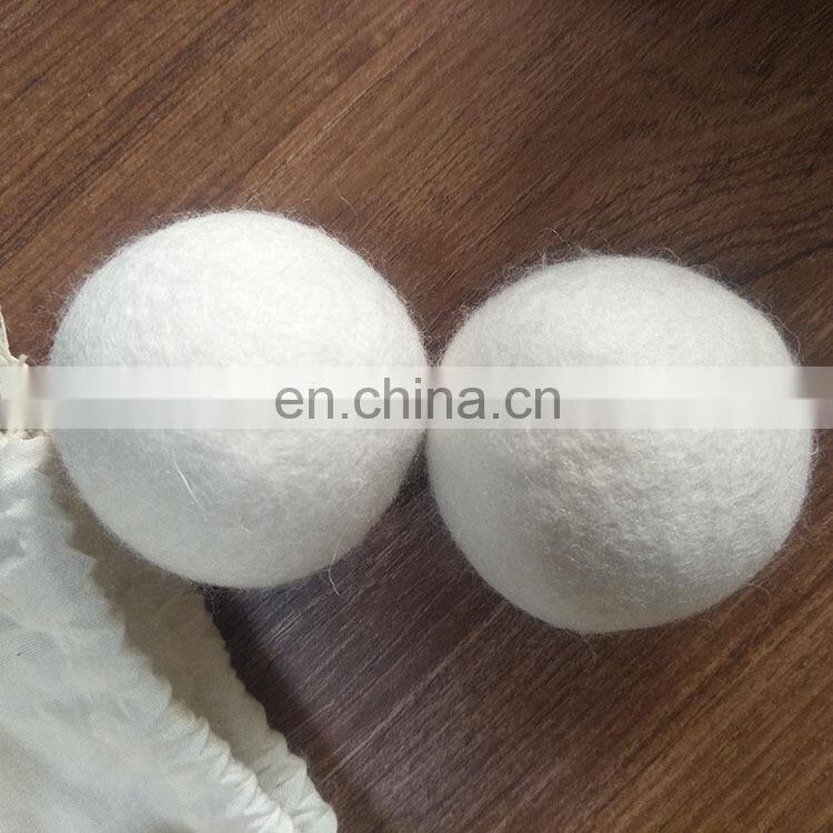 Hot Sale solid no fillers felt wool dryer balls for clothing dryer helper