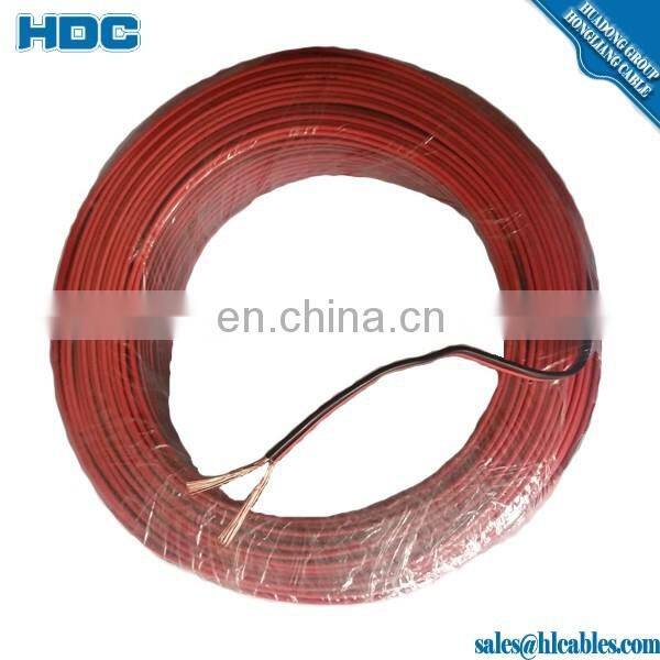 speaker cable parallel 2 cores 1.5 2.5 4. 6mm2 20awg black red brown 300/300V 300/500V flexible parallel speaker cable