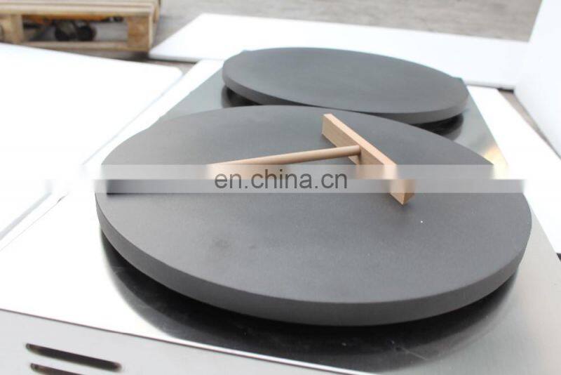 electric double head crepe pancake baking machine crepe making machine crepe maker with Ce
