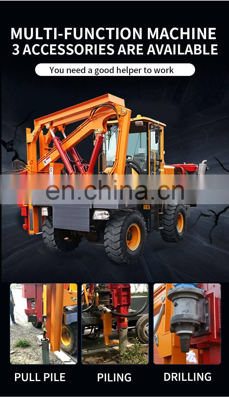 hydraulic guardrail mini pile driver machine for sale price