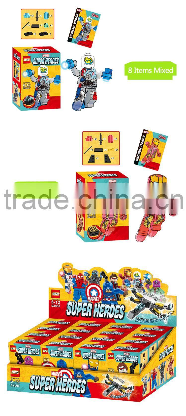 JSTOYS 8 items mixed hero building blocks toys made in china