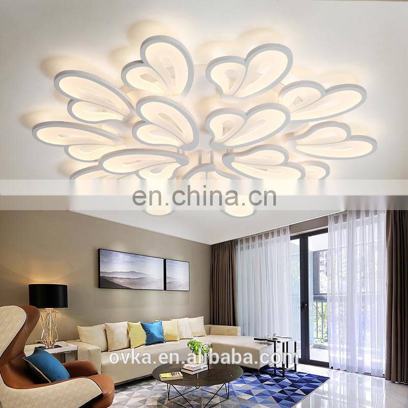 Creative butterfly model acrylic LED ceiling light for home