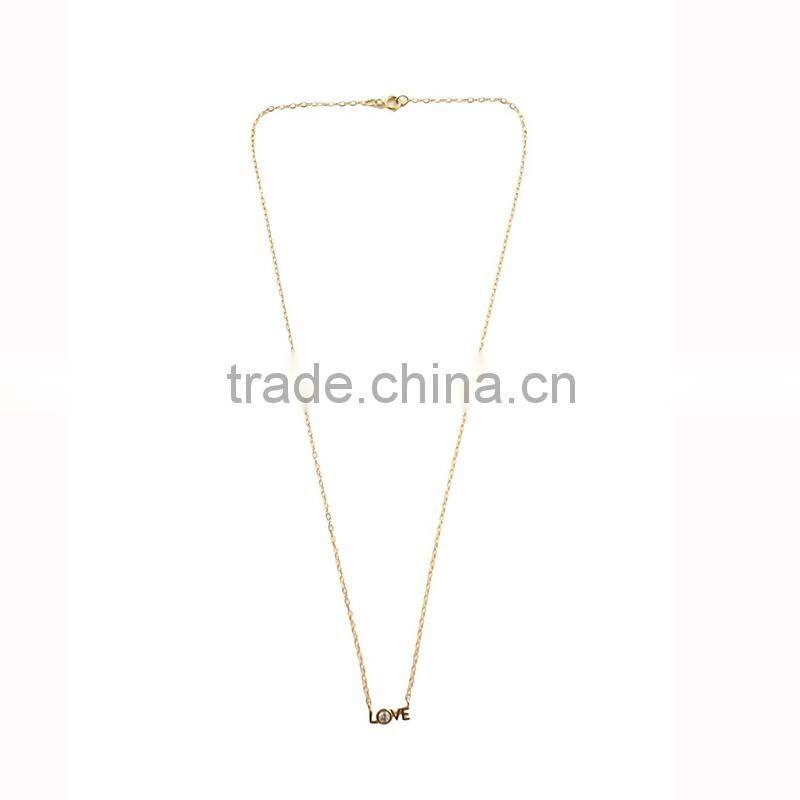 Fashionable new simple design chain necklace, heart charm necklace wholesale