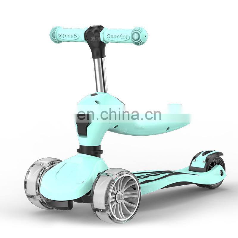 2 in 1 Functional 3 wheel kids scooter/new kids scooter cheap kids scooter/kids scooter with seat