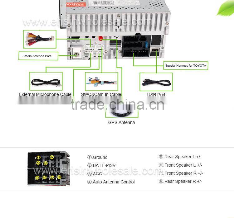 Erisin ES6903K 7" Car Audio Entertainment Car Stereo System Radio GPS Navigation for Toyota Corolla