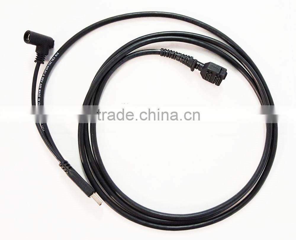 VX820 Double 14pin to USB Cable with DC jack CBL 282-045-01-A