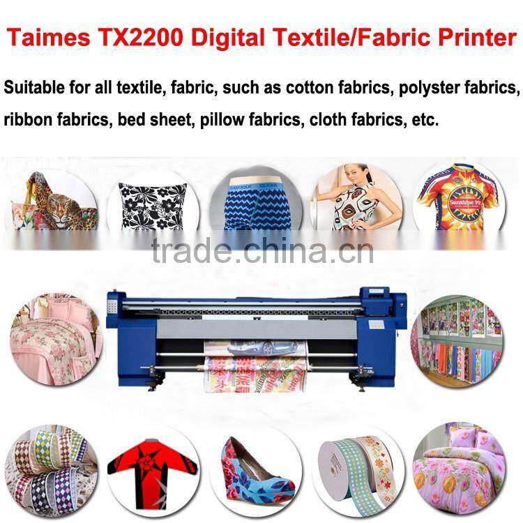 New product!!! TAIMES TX2204I industrial flag textile plotter digital cotton fabric dye sublimation printer printing machine