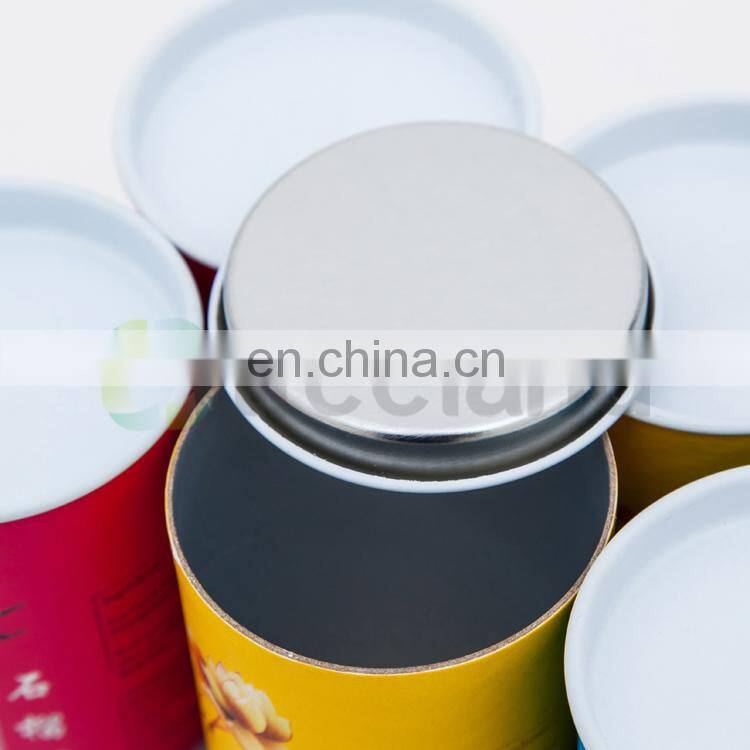 round incense stick tea packaging box with tin lid