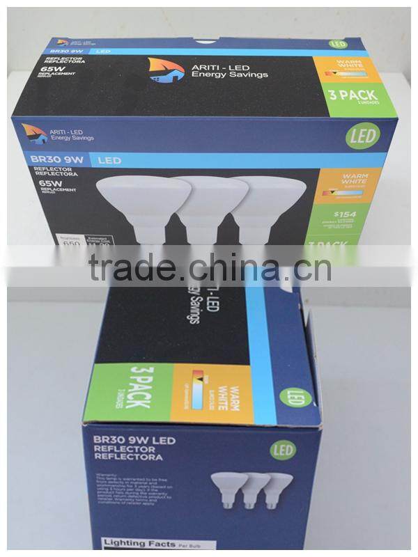 120V E26 base ETL Approved Dimmable LED BR30