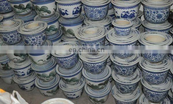7 different sizes SET jingdezhen blue and white ceramic garden flower plant pots wholesale
