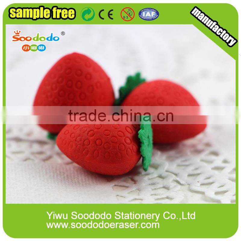 Target erasers Fruit items stationery made in china